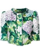 Dolce & Gabbana - Ortensia Jacket - Women - Silk/viscose - 44, Green, Silk/viscose