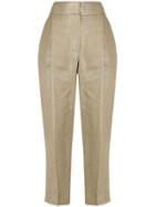 Brunello Cucinelli High-waist Trousers - Neutrals