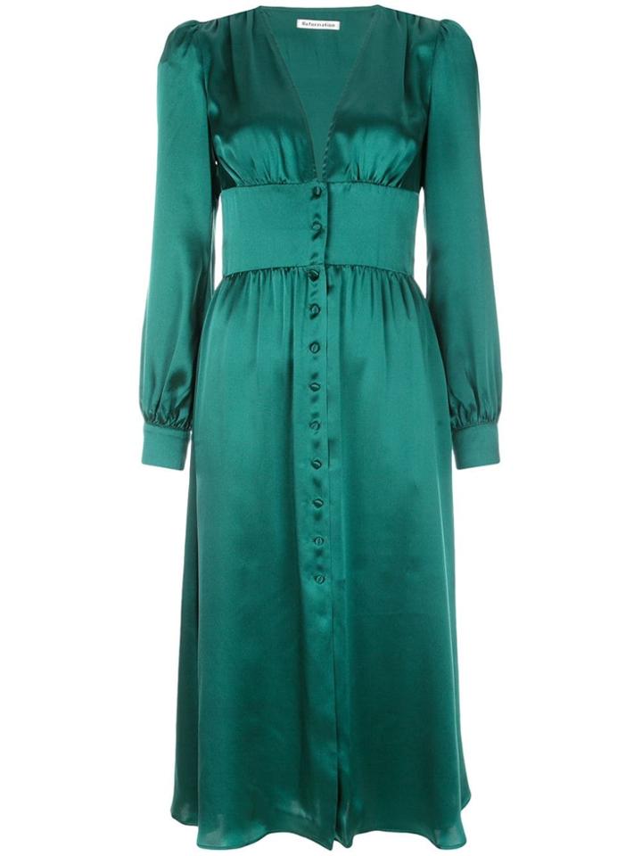 Reformation Nicola Midi Dress - Green