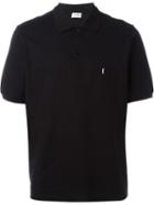 Saint Laurent Classic Polo Shirt, Men's, Size: M, Black, Cotton