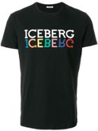 Iceberg Logo Print T-shirt - Black