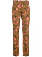 Etro Floral Trousers - Brown