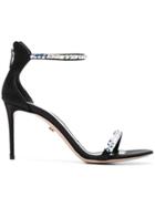 Le Silla Fanny Embellished Strap Sandals - Black