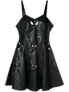 Versus Vintage Cutout Leather Dress - Black