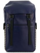 Bottega Veneta Intrecciato Checker Backpack - Blue