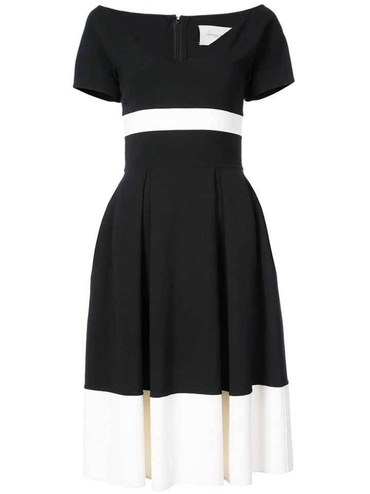 Carolina Herrera Flared Short Dress - Black