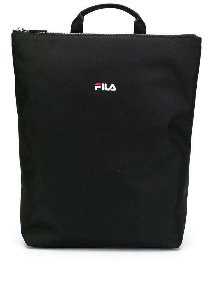 Fila Flat Logo Backpack - Black