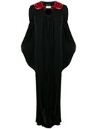 William Vintage 1980's Ossie Clark Gathered Dress - Black