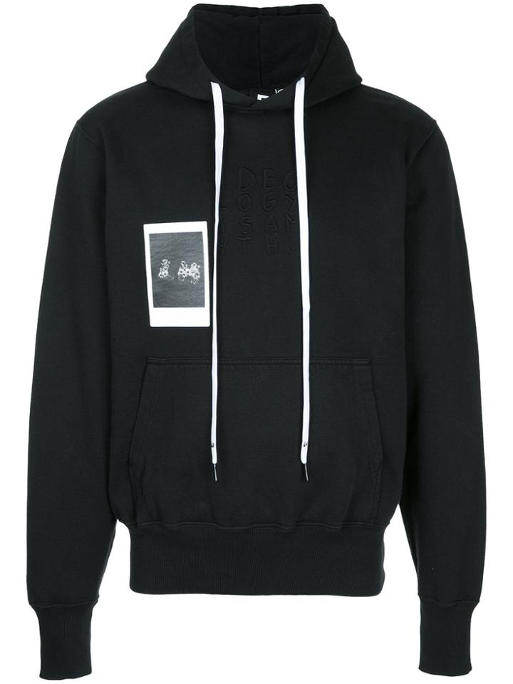 Liam Hodges Printed Hooded Sweatshirt - Black