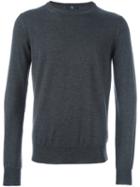 Fay - Ribbed Knitted Sweater - Men - Virgin Wool - 52, Grey, Virgin Wool