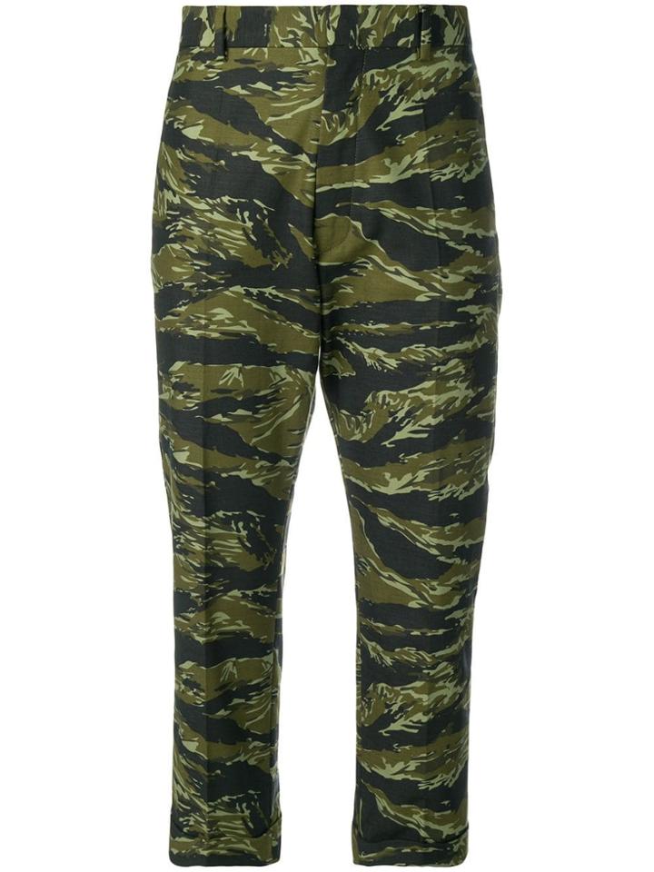 Dsquared2 Camouflage Print Culottes - Green