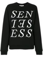 Mcq Alexander Mcqueen - Senseless Embroidered Sweatshirt - Women - Cotton - L, Black, Cotton