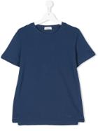 Paolo Pecora Kids Teen Asymmetric Hem T-shirt - Blue
