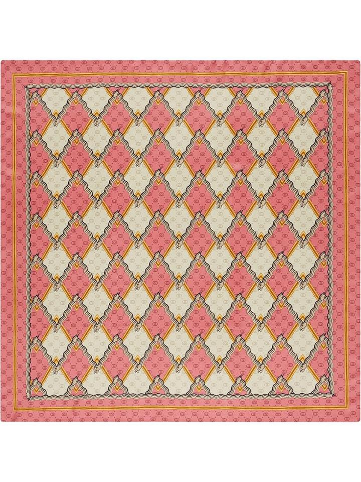 Gucci Silk Carré - Pink