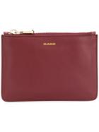 Jil Sander Envelope Wallet - Red