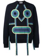 Walter Van Beirendonck - Ribbon Face Sweatshirt - Men - Cotton - L, Black, Cotton