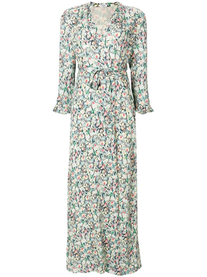 Vilshenko Floral Wrap Dress - Green