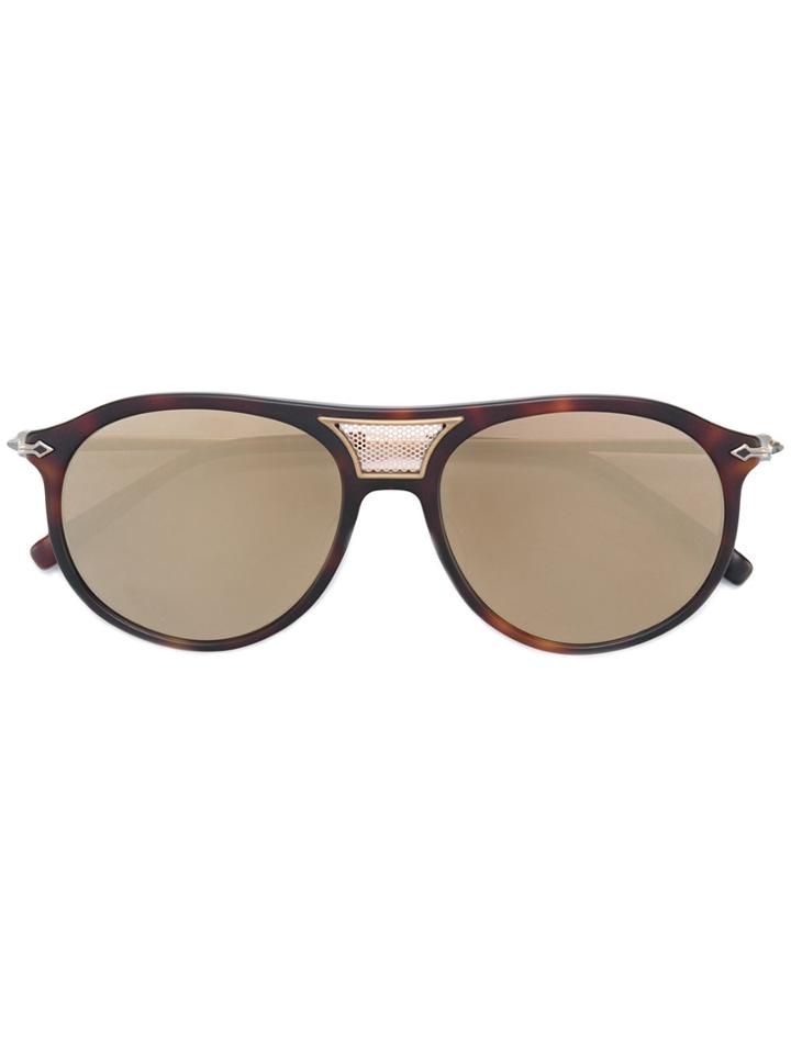 Matsuda Modified Aviator Sunglasses - Brown
