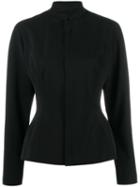 Jean Paul Gaultier Pre-owned 1990's High Collar Fitted Jacket - Black