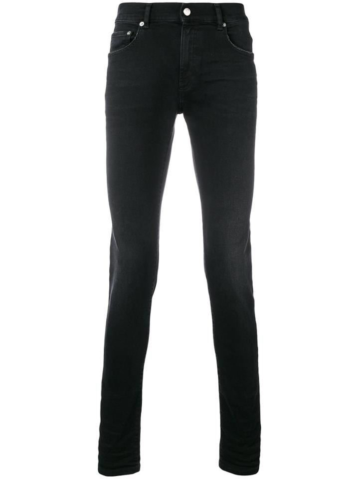 Versus Five Pocket Denim-style Trousers - Black
