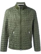 Ermanno Scervino Textured Padded Jacket, Men's, Size: 52, Green, Polyester