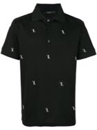 Billionaire Embroidered Logo Polo Shirt - Black