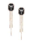 Anapsara Dragonfly Earrings - Rose Gold