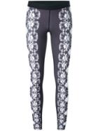 Monreal London 'viola Print' Leggings, Women's, Size: Medium, Black, Polyester/spandex/elastane