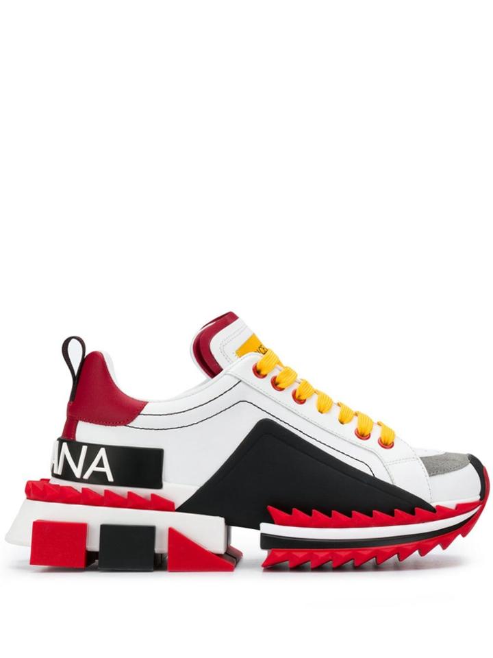 Dolce & Gabbana Paneled Sneakers - Red