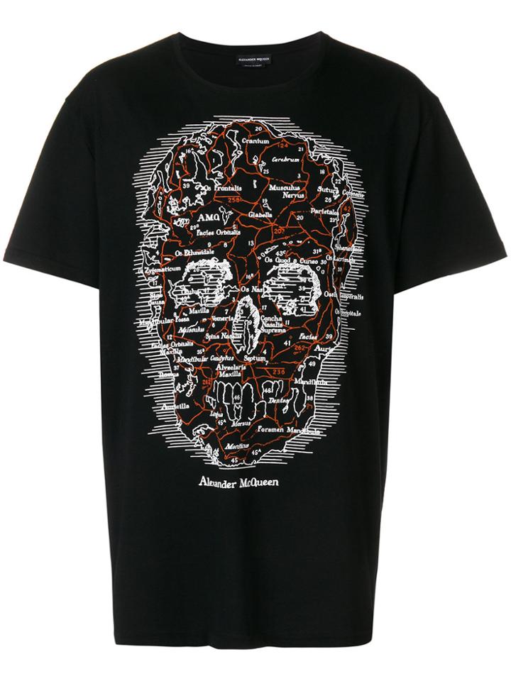 Alexander Mcqueen Skull Logo T-shirt - Black