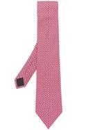 Salvatore Ferragamo Heart Print Tie - Red