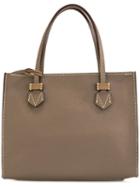 Moreau Small Contrast Tote Bag, Women's, Nude/neutrals, Calf Leather/goat Skin