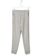 Moncler Kids Side Stripe Sweatpants, Boy's, Size: 14 Yrs, Grey