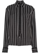 Haider Ackermann Striped Satin Shirt - Black