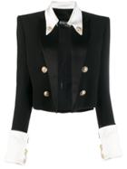 Balmain Blazer Shirt Combo Jacket - Black