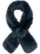 N.peal Fur Neck-scarf - Blue