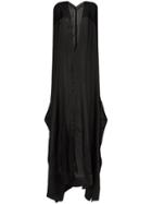 Rick Owens Long-sleeved Tent Maxi Dress - Black