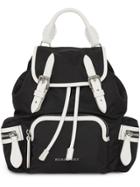 Burberry The Small Crossbody Rucksack In Nylon - Black