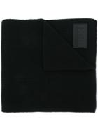 Dsquared2 Fine Knit Logo Scarf - Black