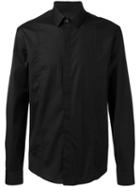 Les Hommes Plain Shirt, Men's, Size: 52, Black, Cotton/spandex/elastane