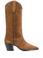 Paris Texas Mid-calf Heel Boots - Brown