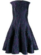 Talbot Runhof Fancy Beast Jacquard Dress - Green