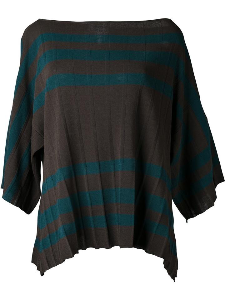Scanlan Theodore Crepe Boat Neck Top, Women's, Size: Medium/large, Brown, Viscose