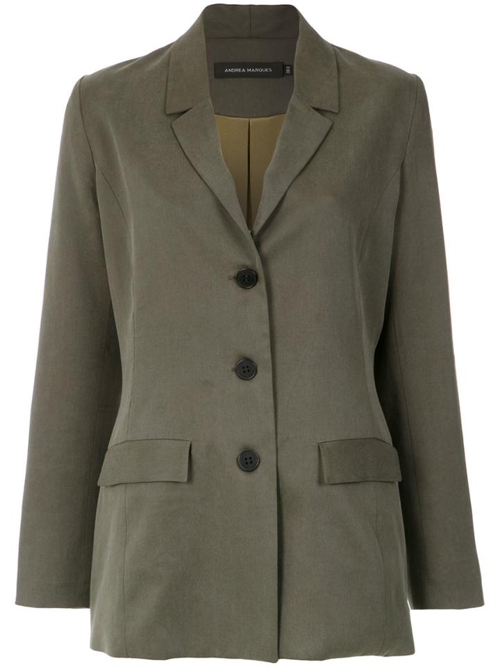 Andrea Marques Classic Blazer - Green