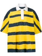 Botter Oversized Striped Polo Shirt - White