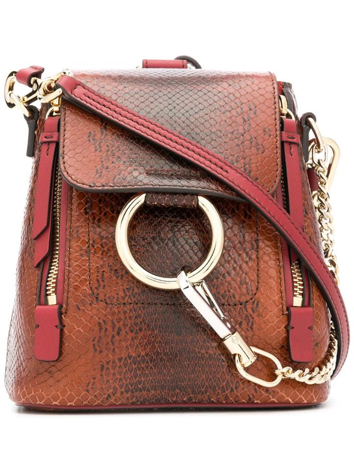 Chloé Small Faye Backpack - Brown