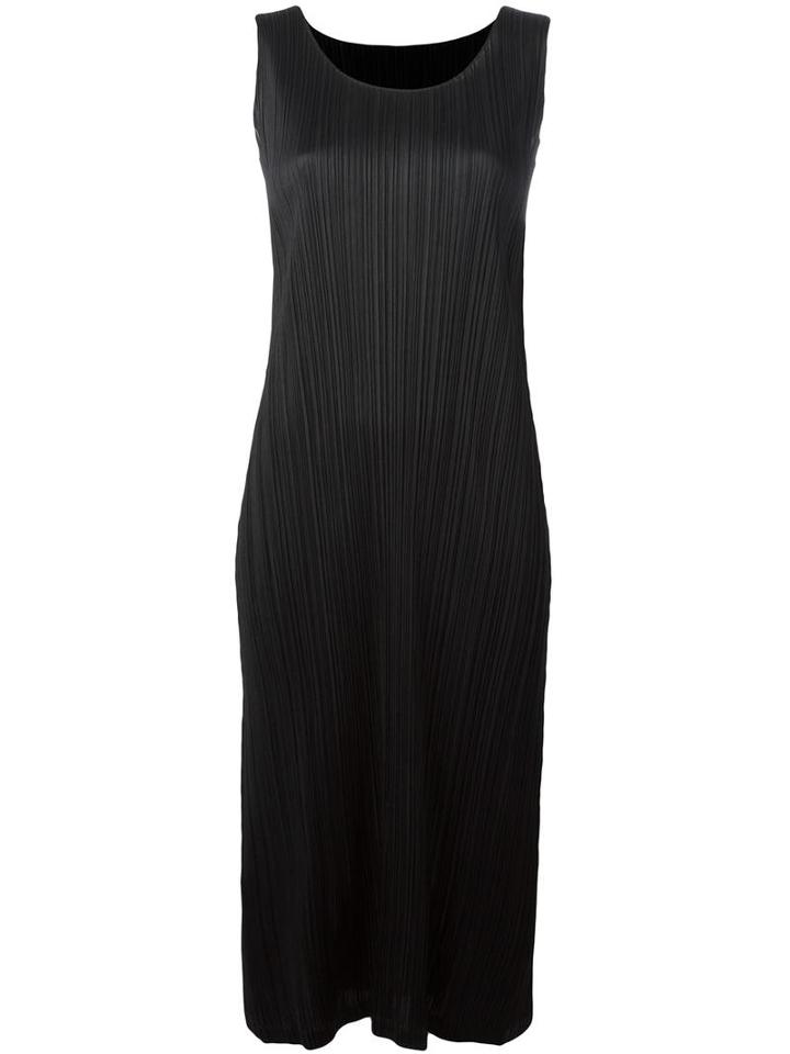 Pleats Please By Issey Miyake Pleated Dress, Women's, Size: 4, Black, Polyester