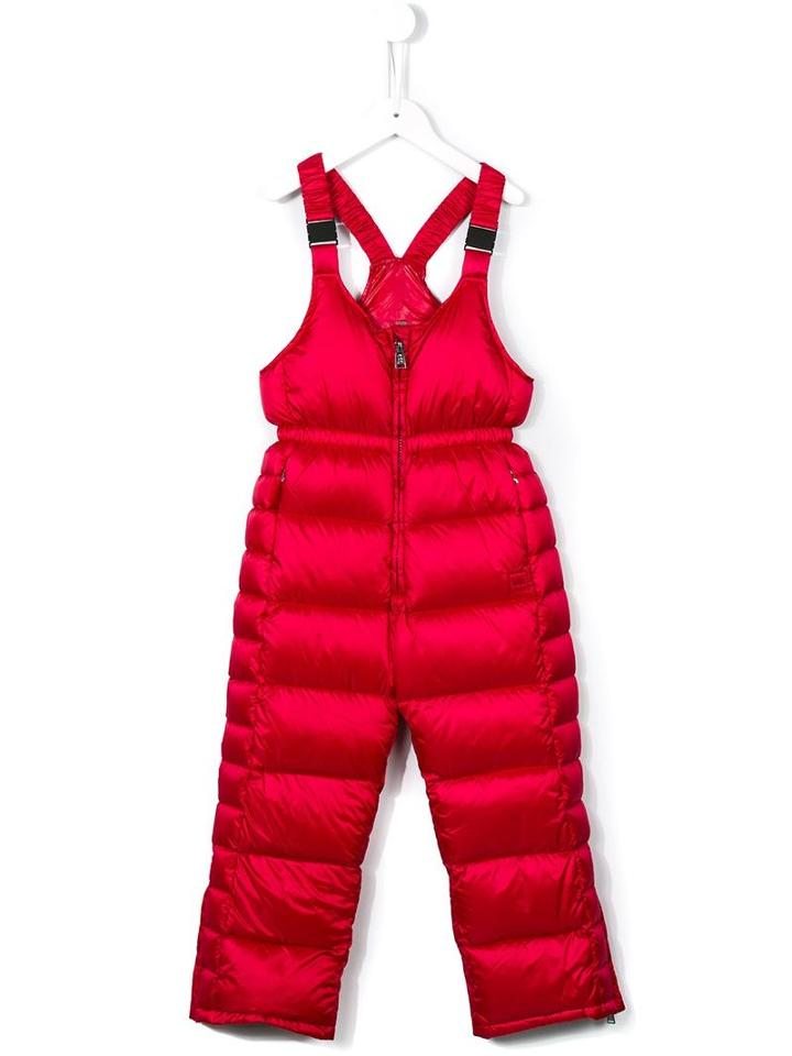 Add Kids Padded Zip Dungarees, Toddler Girl's, Size: 3 Yrs, Red