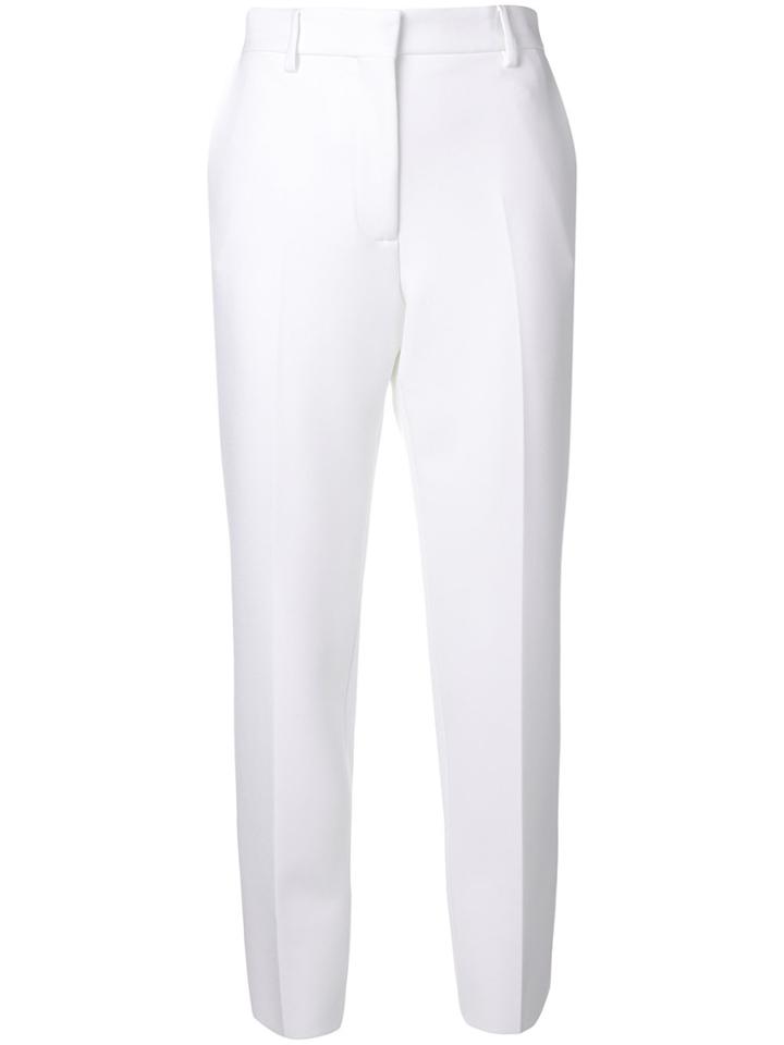 Msgm Slim Trousers - White
