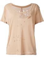 Unravel Destroyed T-shirt, Women's, Size: Xs, Nude/neutrals, Cotton